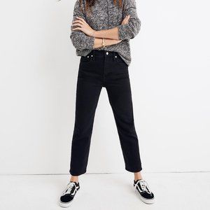 Madewell Classic Straight Washed Black